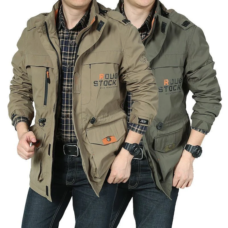 Herren Funktions-Fieldjacke mit Kapuze und wasserabweisender Beschichtung Drune