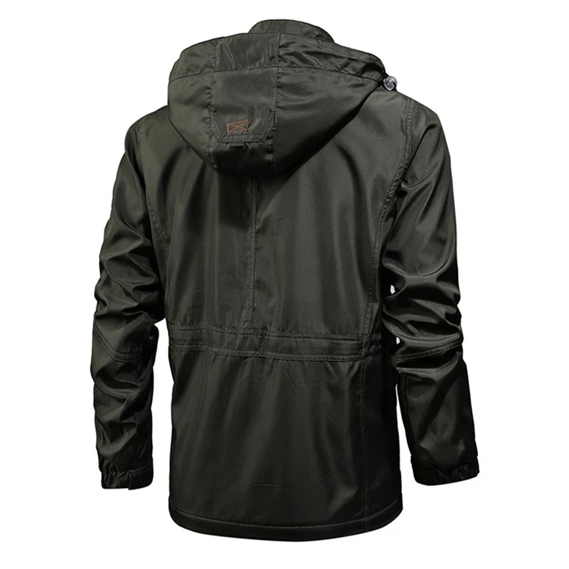 Herren Funktions-Fieldjacke mit Kapuze und wasserabweisender Beschichtung Drune