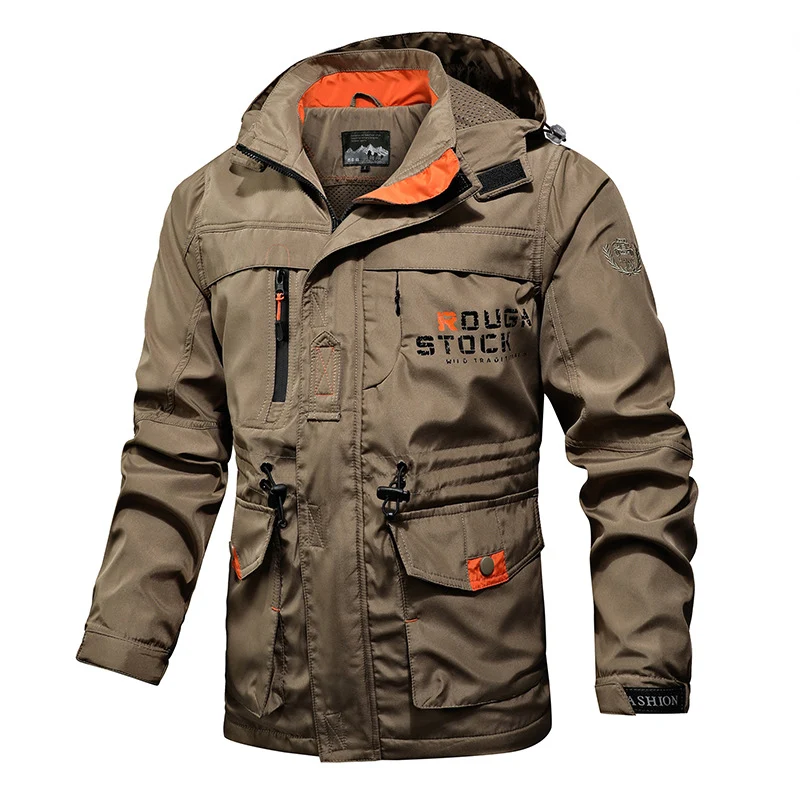 Herren Funktions-Fieldjacke mit Kapuze und wasserabweisender Beschichtung Drune