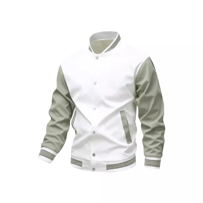 Herren Collegiate-Bomberjacke im Varsity‑Stil mit Kontrastärmeln Drune