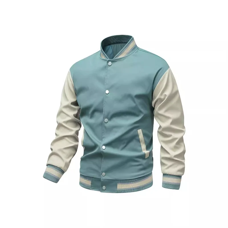 Herren Collegiate-Bomberjacke im Varsity‑Stil mit Kontrastärmeln Drune