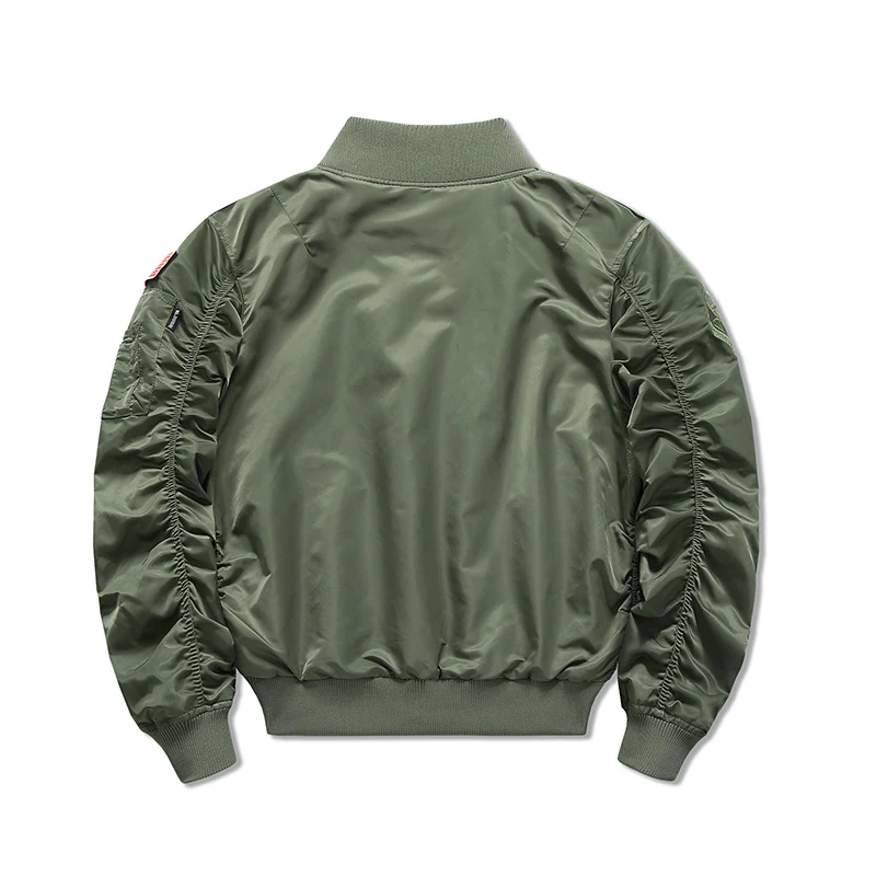 Herren Camouflage-Bomberjacke im Fliegerstil mit Mehrfach-Taschen und Strickbündchen Drune