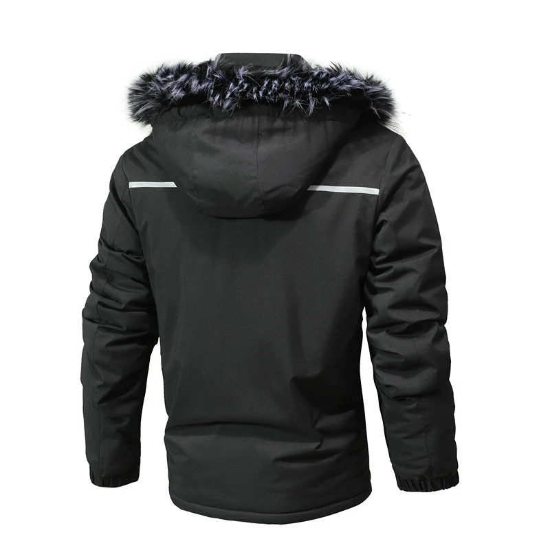 Herren Arctic-Insulated Parka mit abnehmbarer Kunstfellkapuze und reflektierenden Details Drune