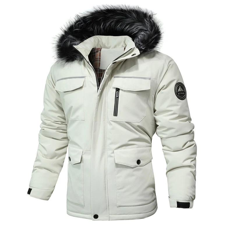 Herren Arctic-Insulated Parka mit abnehmbarer Kunstfellkapuze und reflektierenden Details Drune