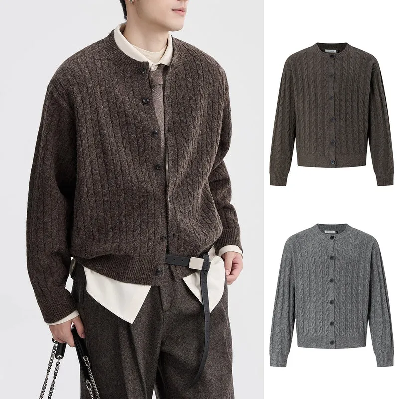 Damen Strickjacke mit Kabelmuster Drune