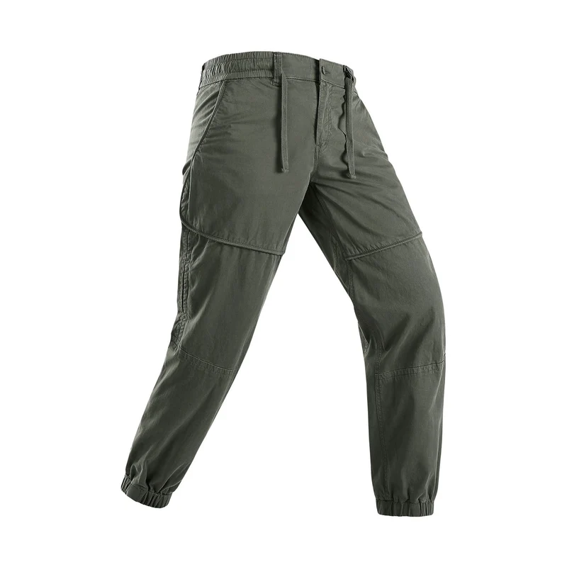 Herren Leichte Cargo-Jogginghose mit Tunnelzug, Kniepasse und elastischen Bündchen Drune