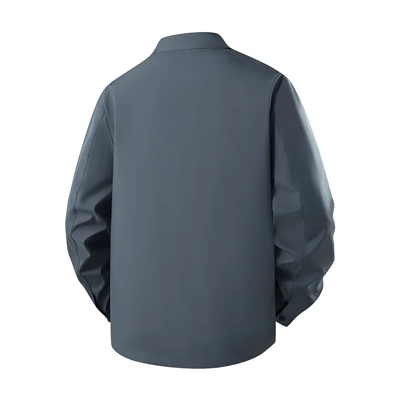 Herren Leichte Blousonjacke im Harrington-Stil mit verdecktem Reißverschluss und Eingrifftaschen Drune