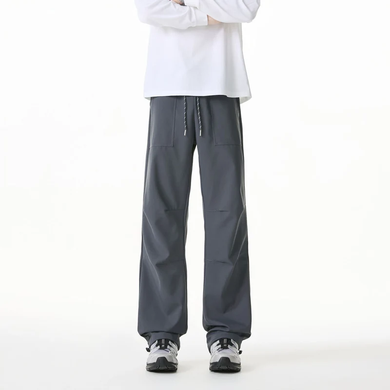 Herren Jogging-Cargohose mit elastischem Bund und verstellbarem Saum Drune