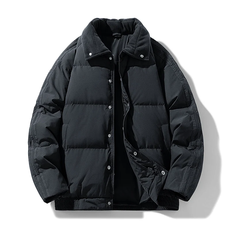 Herren Gepolsterte Winter-Steppjacke mit Teddykragen und winddichter Thermofüllung Drune