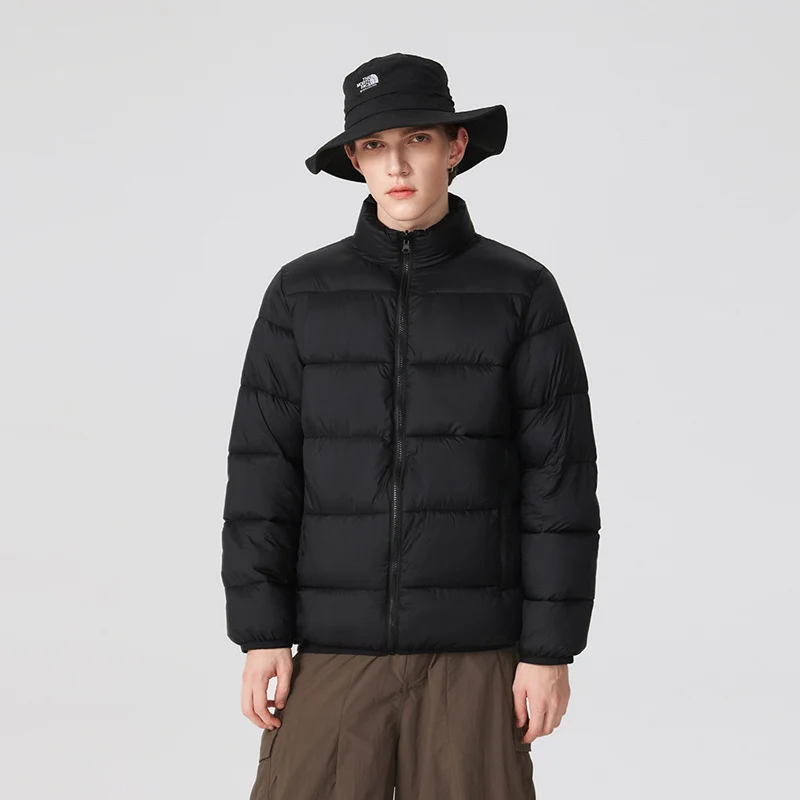 Herren Gepolsterte Steppjacke mit hohem Stehkragen und thermischer Isolierung Drune