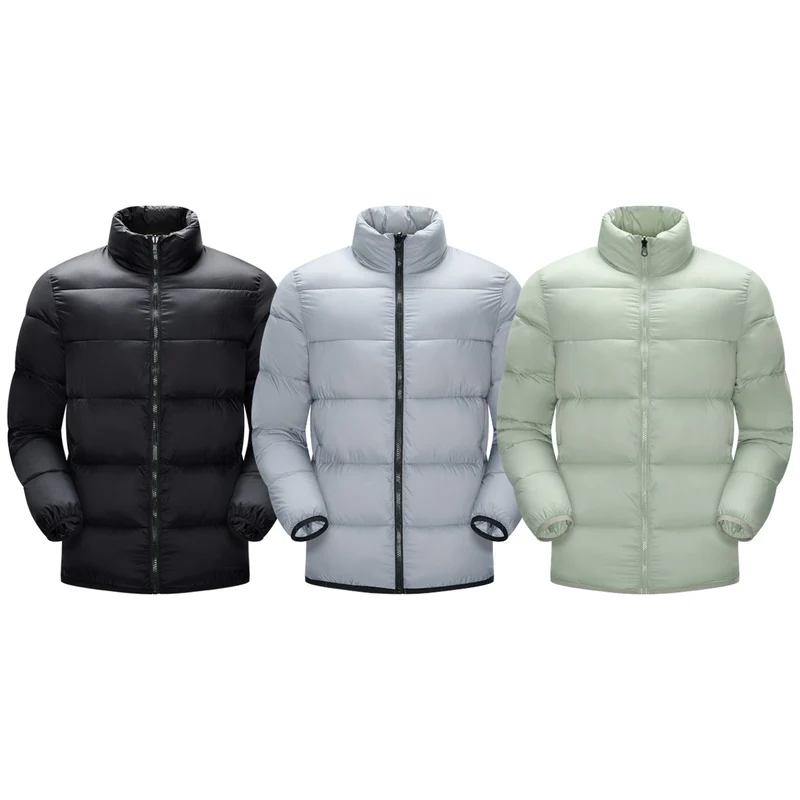 Herren Gepolsterte Steppjacke mit hohem Stehkragen und thermischer Isolierung Drune