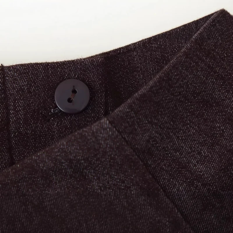 Damen Highwaist-Schlaghose mit Bügelfalte und leichtem Stretch Drune