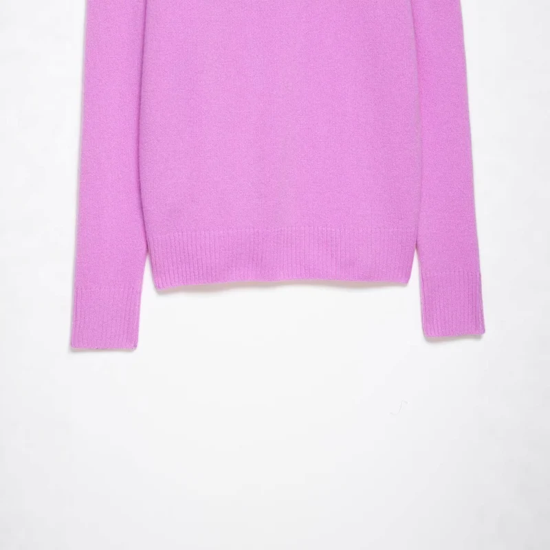 Damen Grobgestrickter V‑Ausschnitt Zopfstrickpullover mit Rippbündchen Drune
