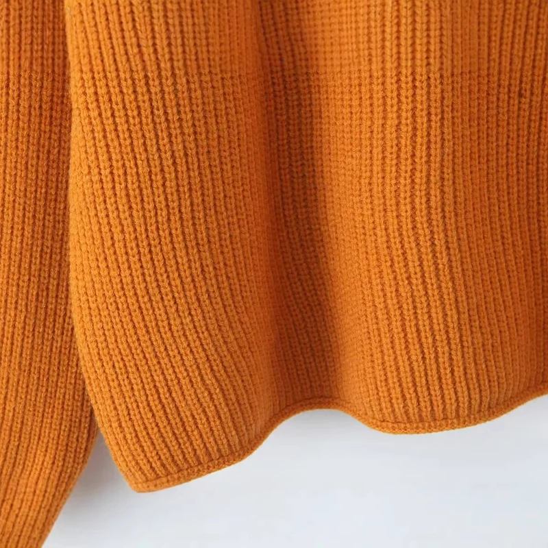 Damen Grobgestrickter Rundhals-Pullover mit Raglanärmeln Drune