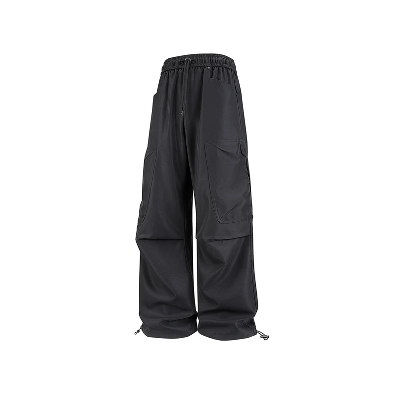 Herren Extraweite Utility-Cargohose im Joggerstil mit Tunnelzugbund und verstellbaren Beinabschlüssen Drune
