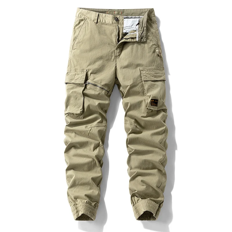 Herren Carpenter-Style Cargohose mit Zip-Knöchel, verstärkten Kniepaneelen und multifunktionalen Taschen Drune