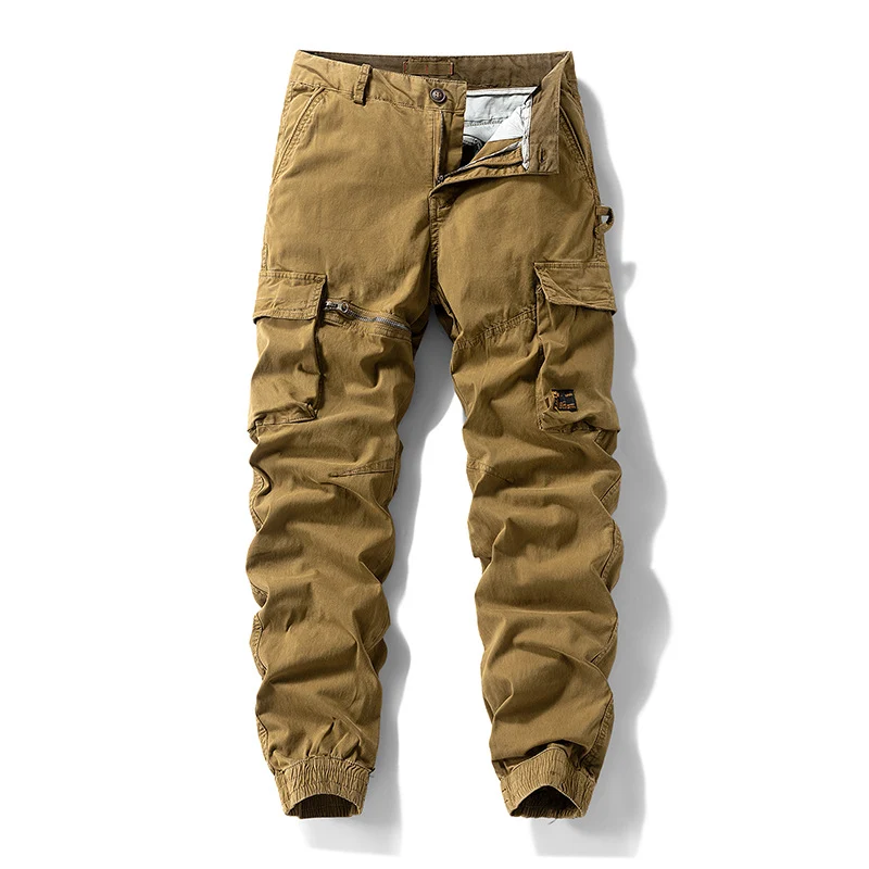 Herren Carpenter-Style Cargohose mit Zip-Knöchel, verstärkten Kniepaneelen und multifunktionalen Taschen Drune
