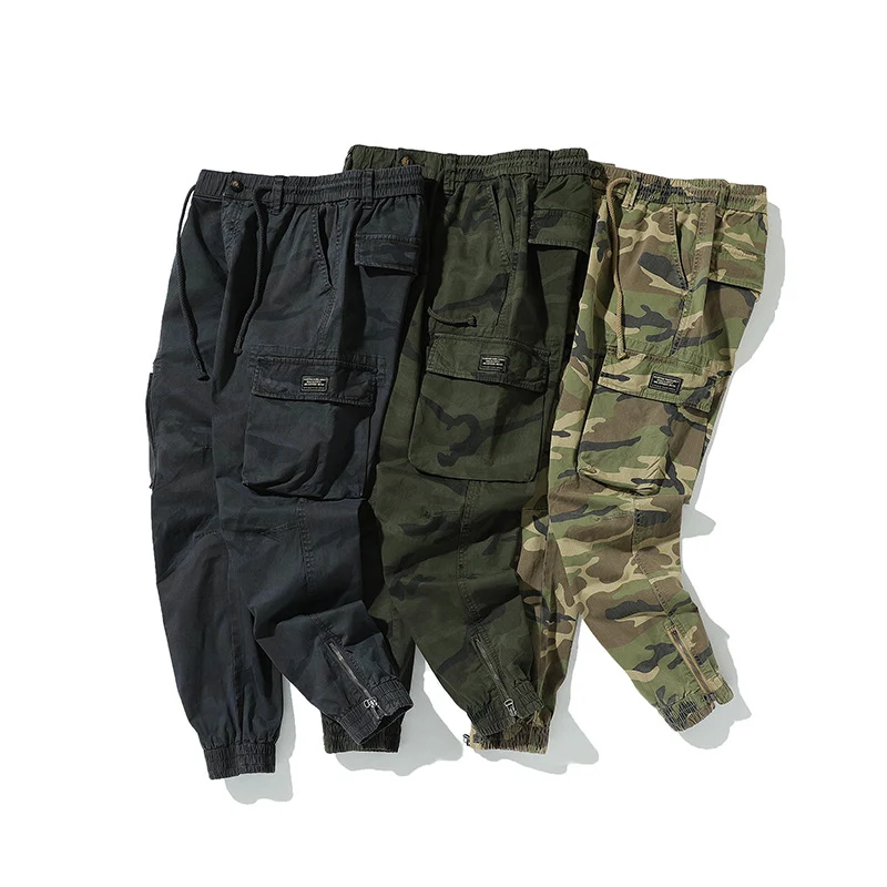 Herren Cargojogger mit Tarn-Canvas, Komfort-Tunnelzug und großen Klappfächern Drune
