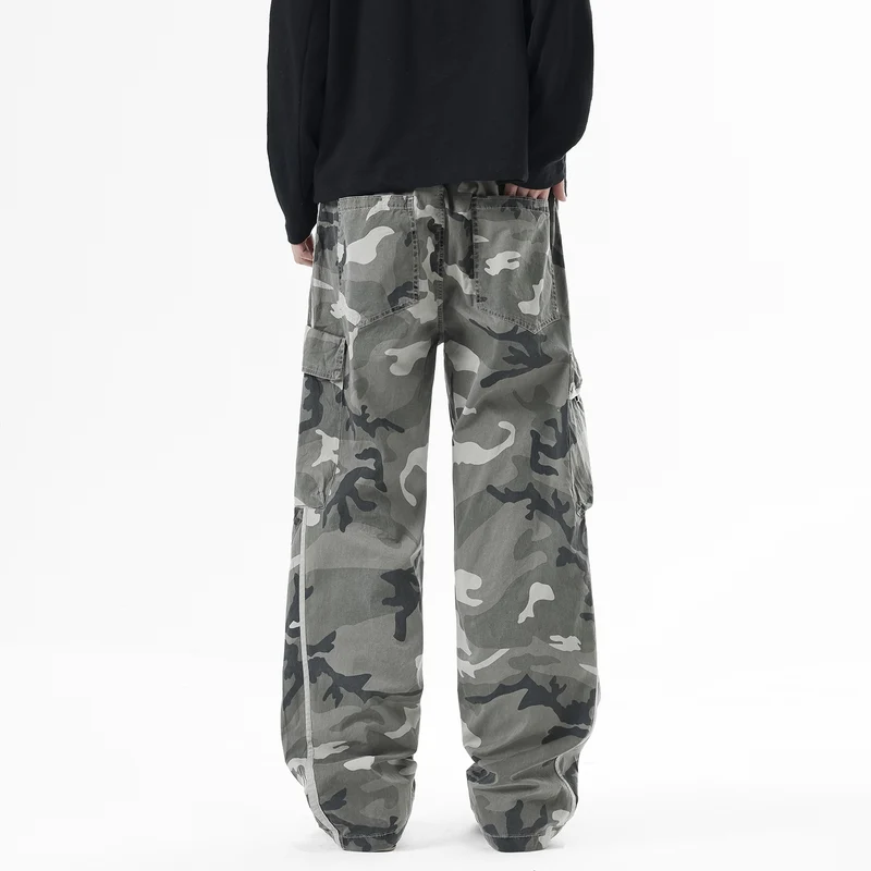 Herren Cargohose mit elastischem Bund, Tunnelzug und Mehrfach‑Taschen Drune