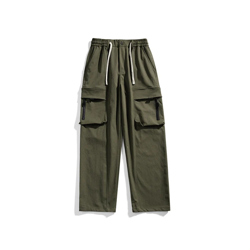 Herren Cargohose im Relaxed-Fit mit elastischem Tunnelzugbund und multifunktionalen Klapp- sowie Reißverschlusstaschen Drune