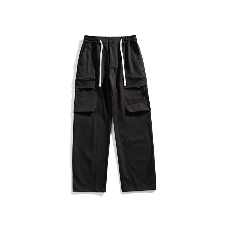Herren Cargohose im Relaxed-Fit mit elastischem Tunnelzugbund und multifunktionalen Klapp- sowie Reißverschlusstaschen Drune