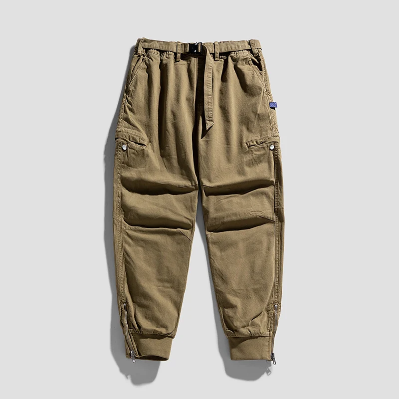Herren Cargohose im Jogger‑Cut mit Multifunktions‑Taschen, verstärkten Knien und Reißverschlussbündchen Drune