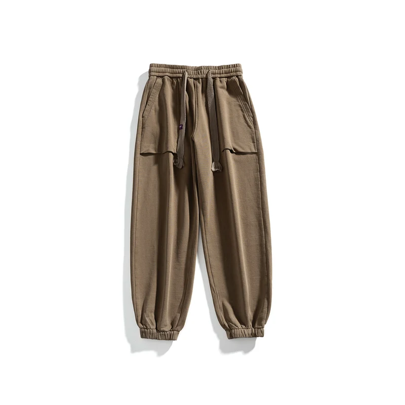 Herren Cargo-Jogginghose mit elastischem Bund und aufgesetzten Pattentaschen Drune