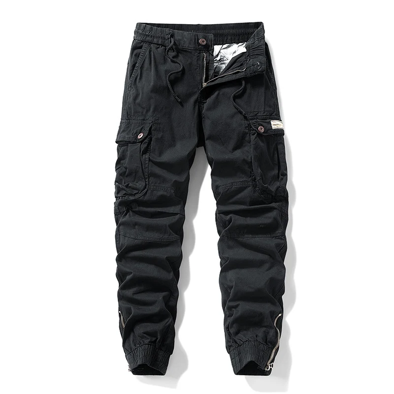 Herren Cargo-Jogginghose im Utility‑Stil mit elastischem Tunnelzugbund und verstärkten Kniepaneelen Drune