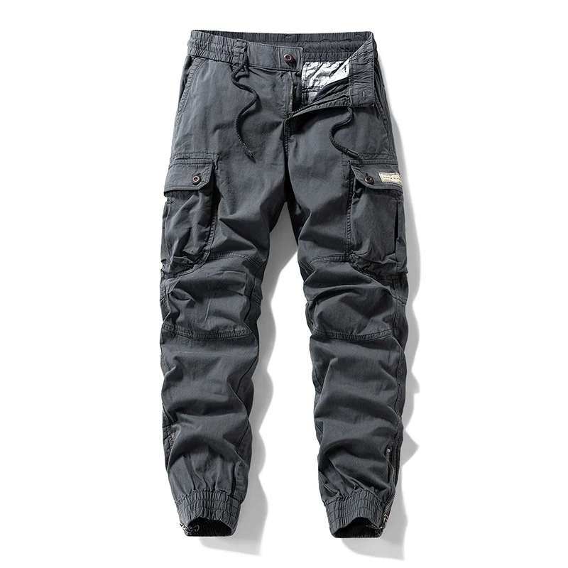 Herren Cargo-Jogginghose im Utility‑Stil mit elastischem Tunnelzugbund und verstärkten Kniepaneelen Drune