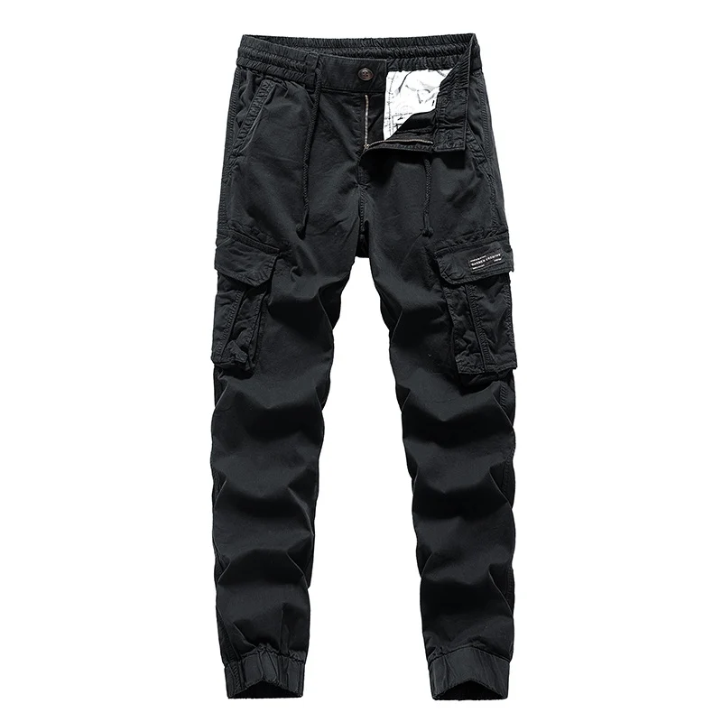 Herren Cargo-Jogginghose im Utility‑Stil mit Elastikbund, Tunnelzug und Mehrfach‑Cargotaschen Drune