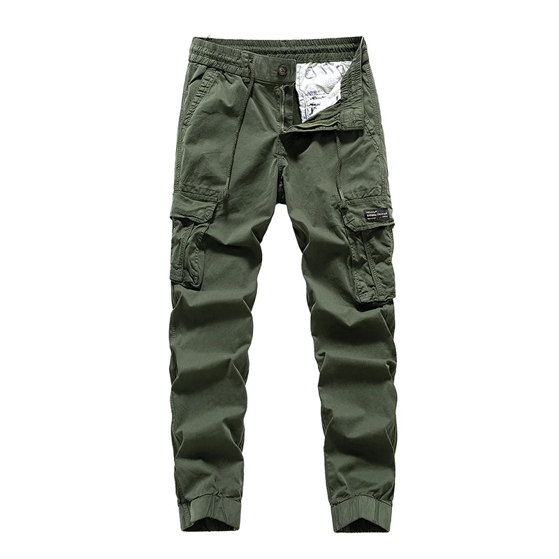 Herren Cargo-Jogginghose im Utility‑Stil mit Elastikbund, Tunnelzug und Mehrfach‑Cargotaschen Drune