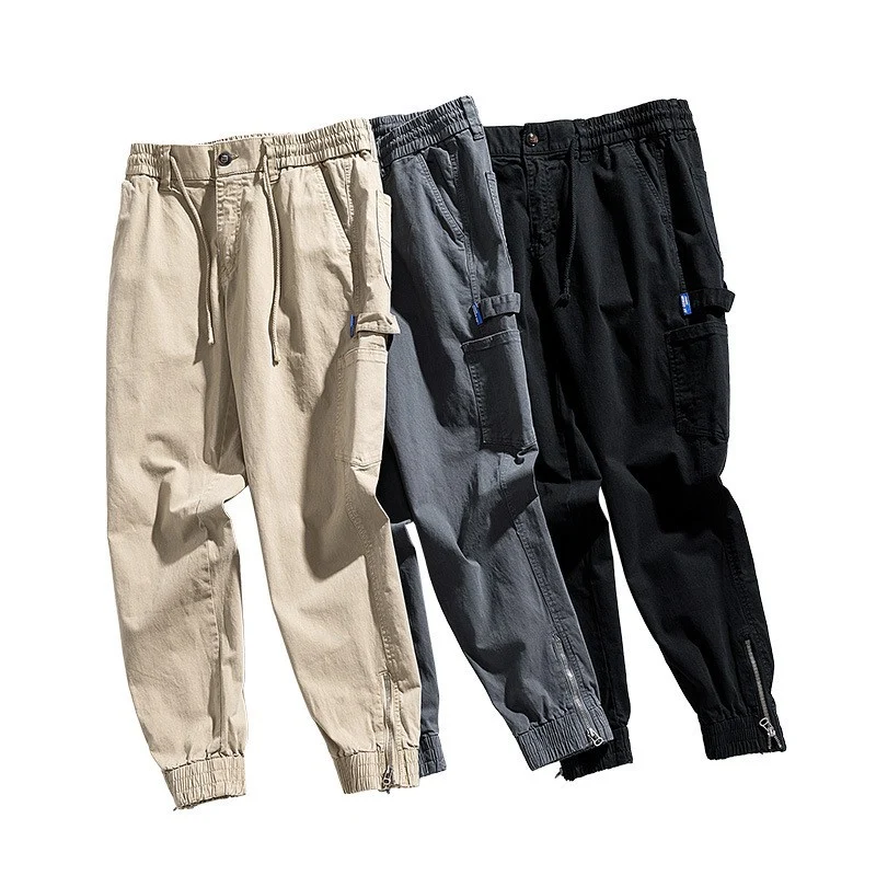 Herren Cargo-Jogginghose im Utility-Look mit elastischem Tunnelzugbund und verstärkten Pattentaschen Drune