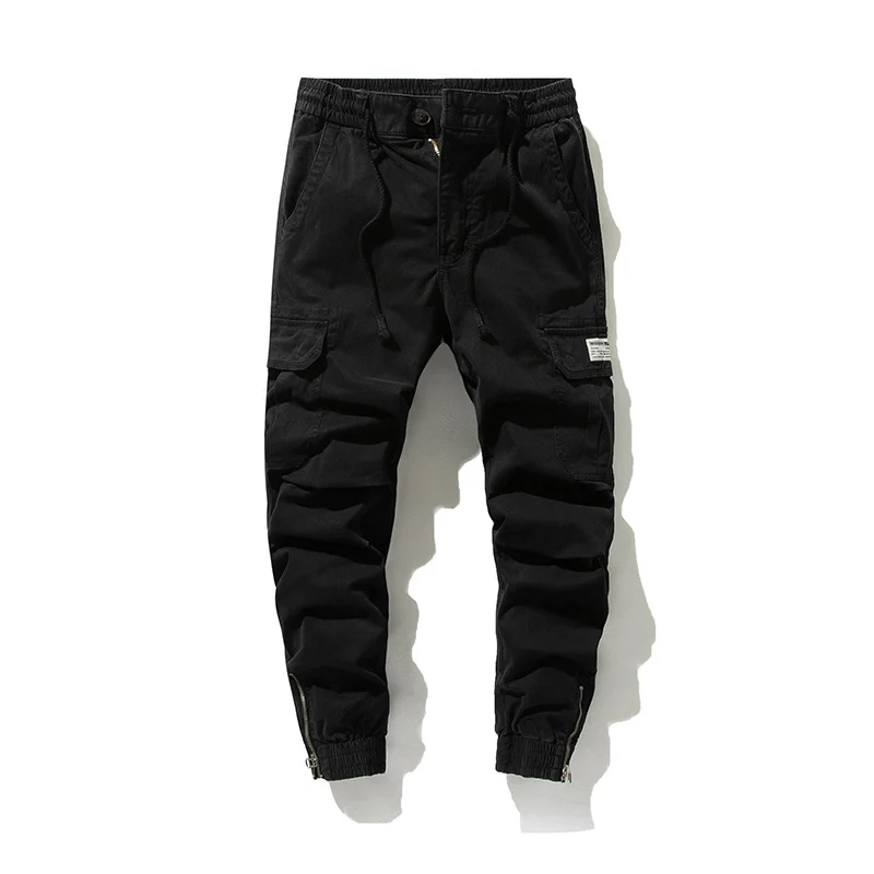 Herren Cargo-Jogginghose im urbanen Utility‑Stil mit elastischem Tunnelzugbund und verstärkten Kniepartien Drune