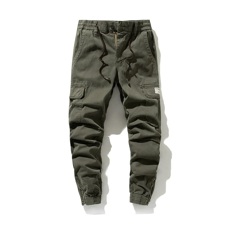 Herren Cargo-Jogginghose im urbanen Utility‑Stil mit elastischem Tunnelzugbund und verstärkten Kniepartien Drune