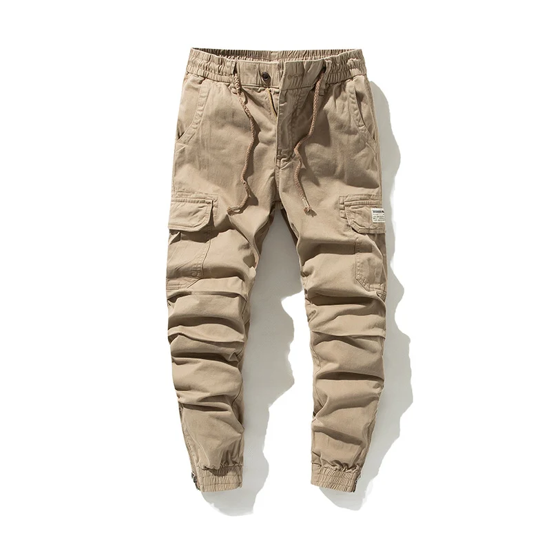 Herren Cargo-Jogginghose im urbanen Utility‑Stil mit elastischem Tunnelzugbund und verstärkten Kniepartien Drune