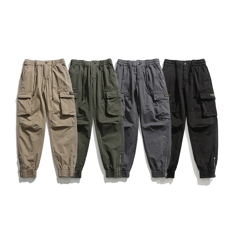 Herren Cargo-Joggerhose mit elastischem Komfortbund, Kniepaneelen und Reißverschluss-Knöcheln Drune