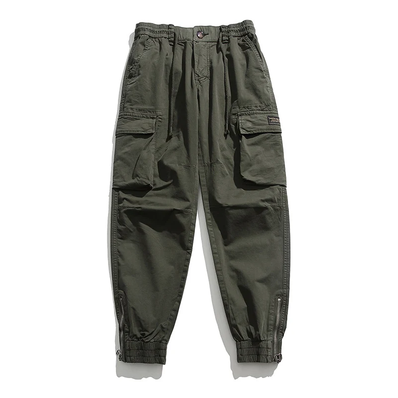 Herren Cargo-Joggerhose mit elastischem Komfortbund, Kniepaneelen und Reißverschluss-Knöcheln Drune
