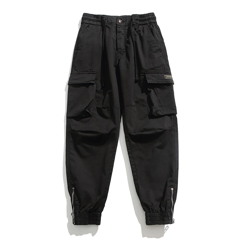 Herren Cargo-Joggerhose mit elastischem Komfortbund, Kniepaneelen und Reißverschluss-Knöcheln Drune