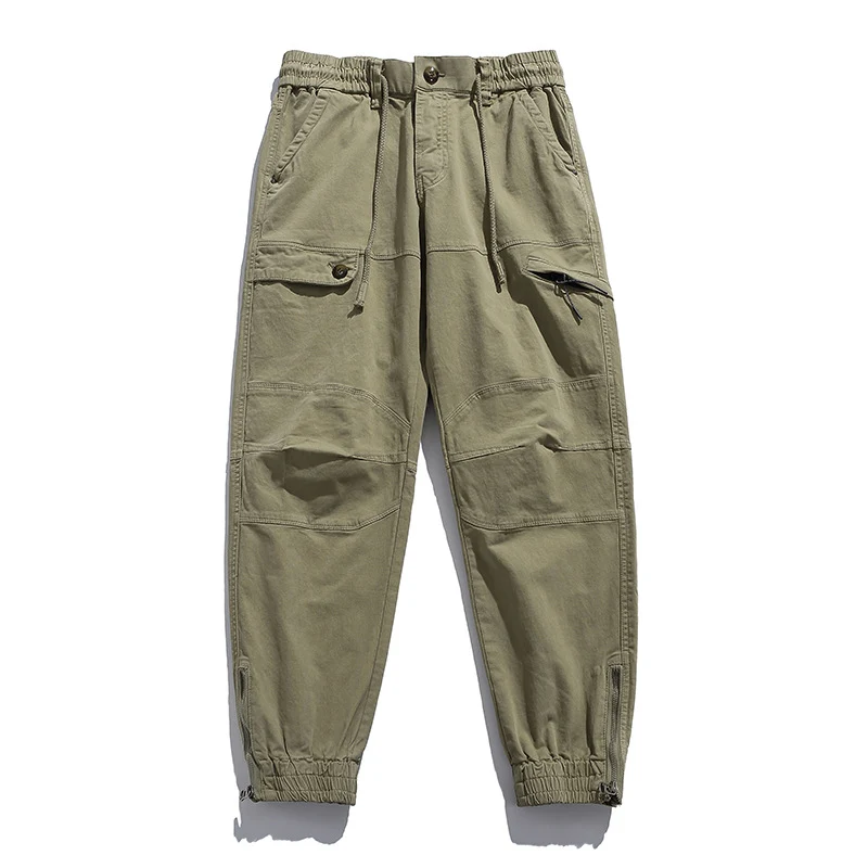 Herren Cargo-Joggerhose im Utility‑Stil mit ergonomischen Kniepaneelen und Reißverschluss‑Knöchel Drune