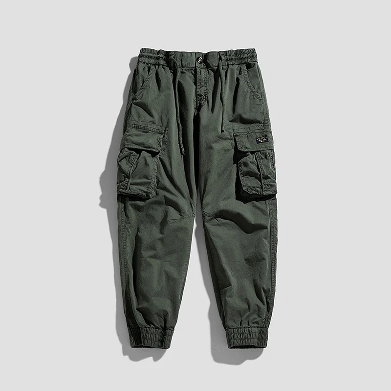 Herren Cargo-Joggerhose im Utility-Look mit elastischem Bund, Multifach‑Taschen und gerippten Knöcheln Drune