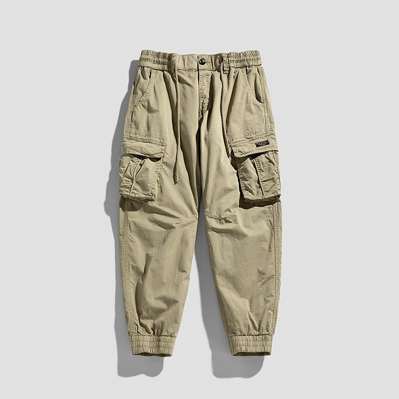 Herren Cargo-Joggerhose im Utility-Look mit elastischem Bund, Multifach‑Taschen und gerippten Knöcheln Drune