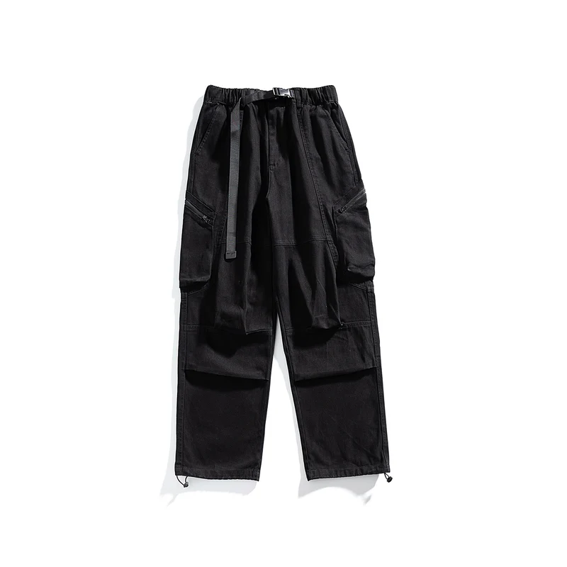 Herren Cargo-Hose mit elastischem Bund, multifunktionalen Taschen und verstellbarem Saum Drune
