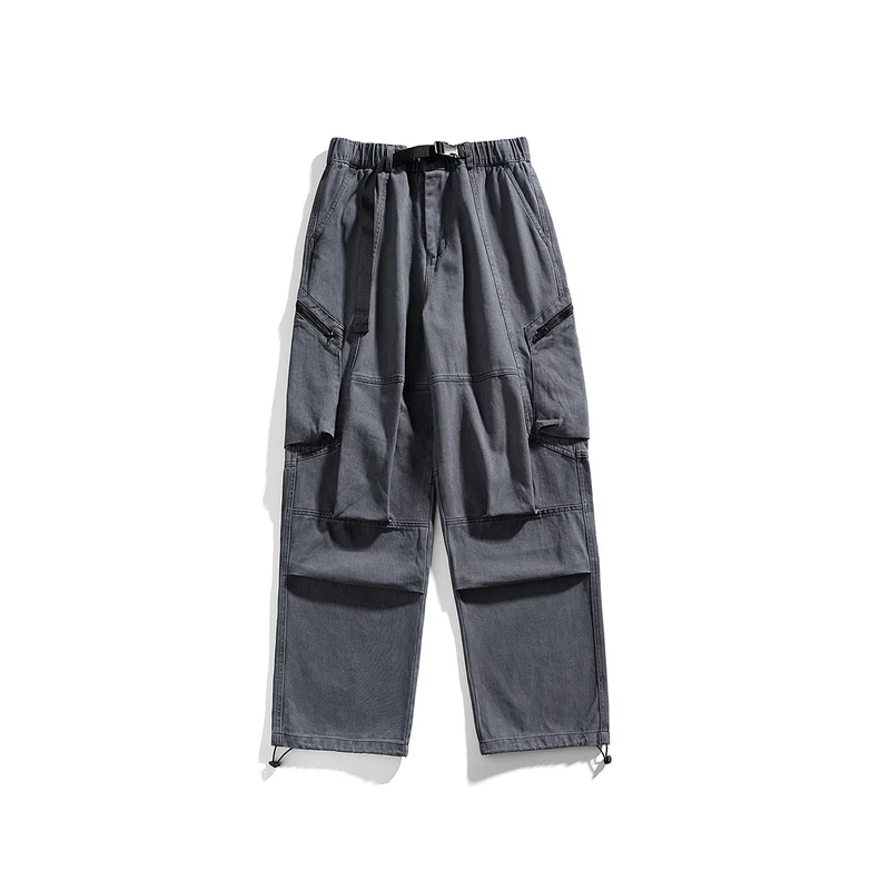 Herren Cargo-Hose mit elastischem Bund, multifunktionalen Taschen und verstellbarem Saum Drune