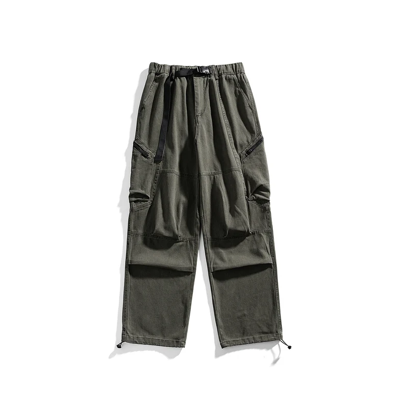 Herren Cargo-Hose mit elastischem Bund, multifunktionalen Taschen und verstellbarem Saum Drune