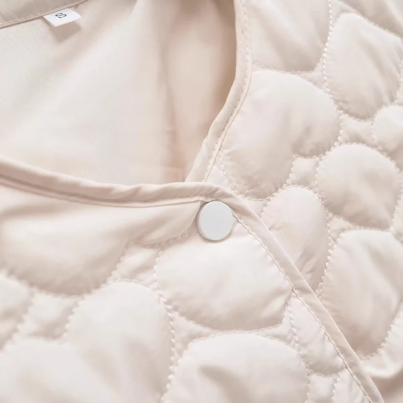 Damen Gesteppte Boxy-Übergangsjacke mit Herzsteppung und Herztaschen Drune
