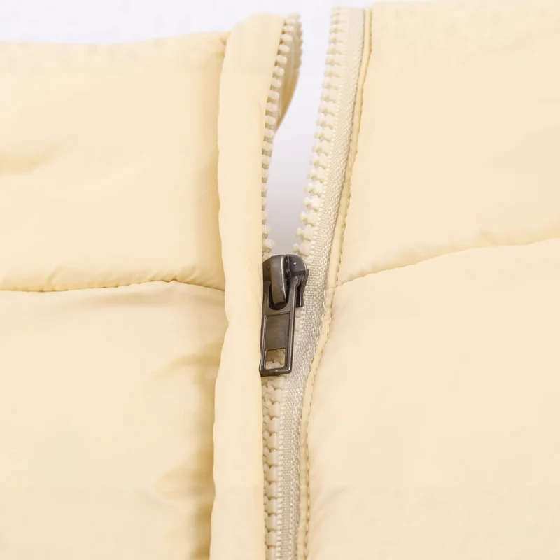 Damen Gefütterte Steppjacke mit Tunnelzug-Taillierung und hohem Stehkragen Drune