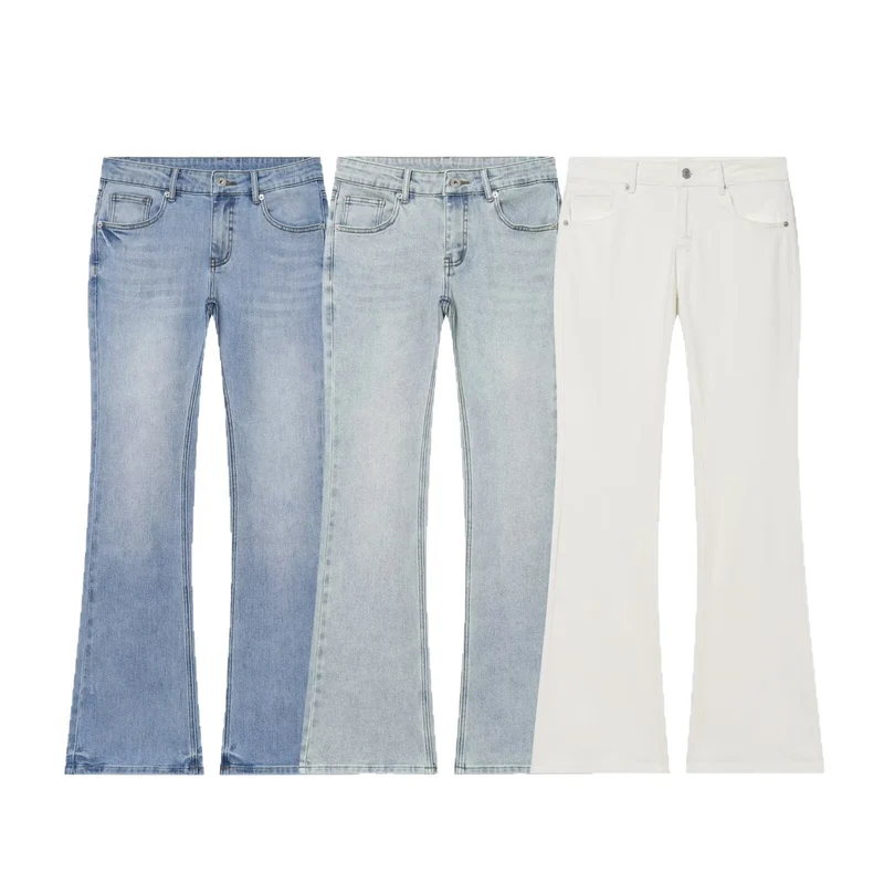 Damen Flared-Jeans mit mittelhohem Bund und Five-Pocket-Design Drune