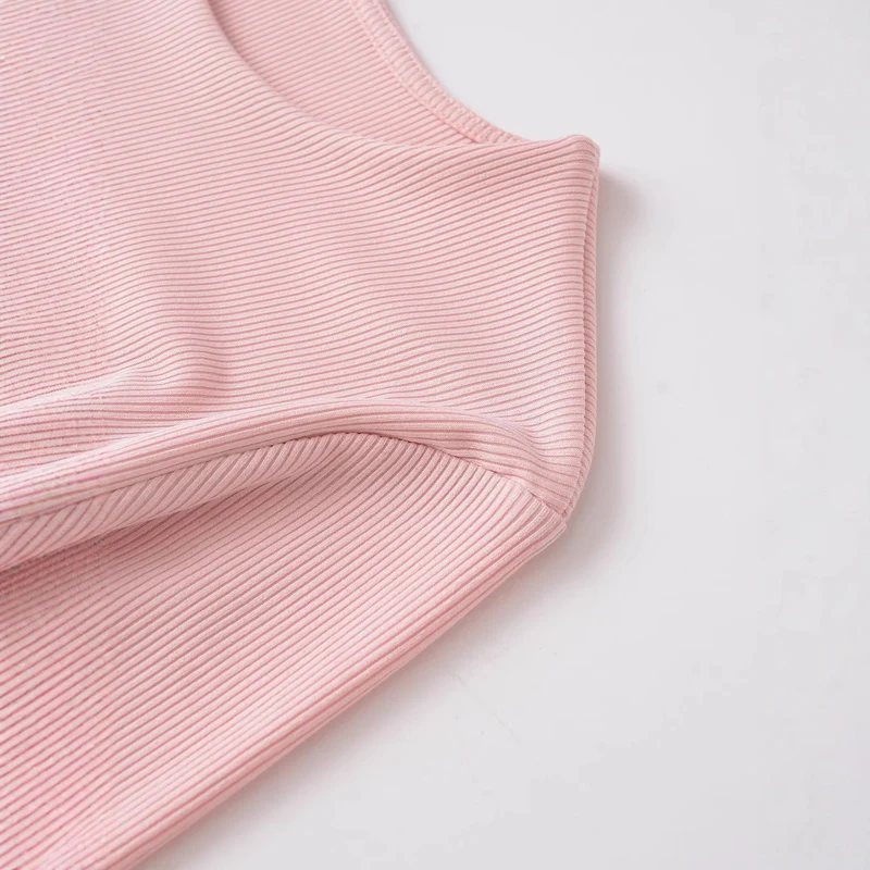 Damen Figurbetontes Rippshirt mit Carmenausschnitt und ausgestellten Schlagärmeln Drune