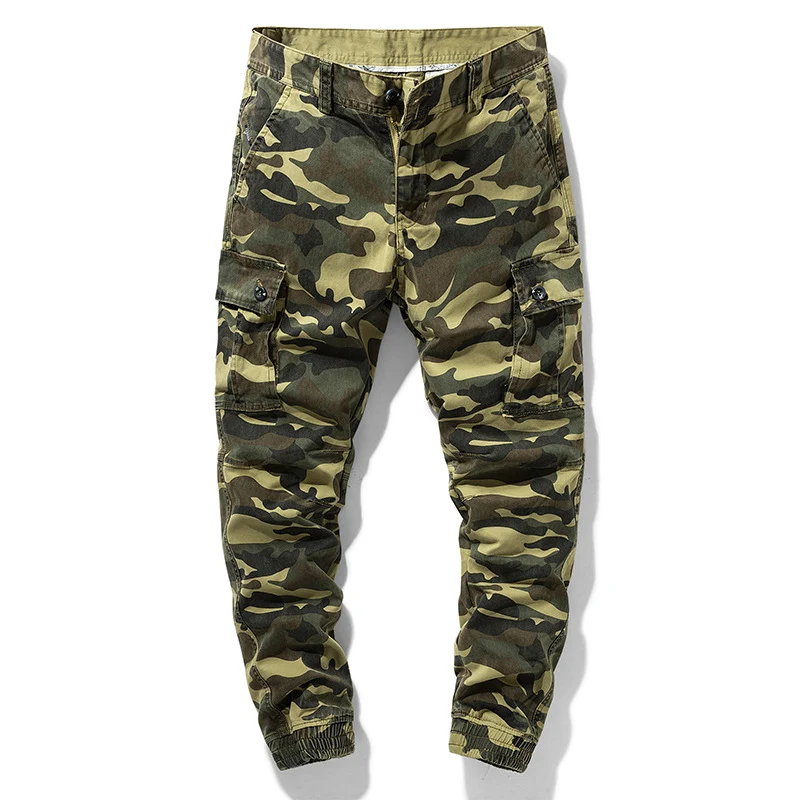 Herren Camo-Utility-Joggerhose mit verstärkten Kniepaneelen und elastischem Knöchelabschluss Drune