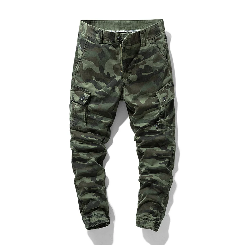 Herren Camo-Utility-Joggerhose mit verstärkten Kniepaneelen und elastischem Knöchelabschluss Drune